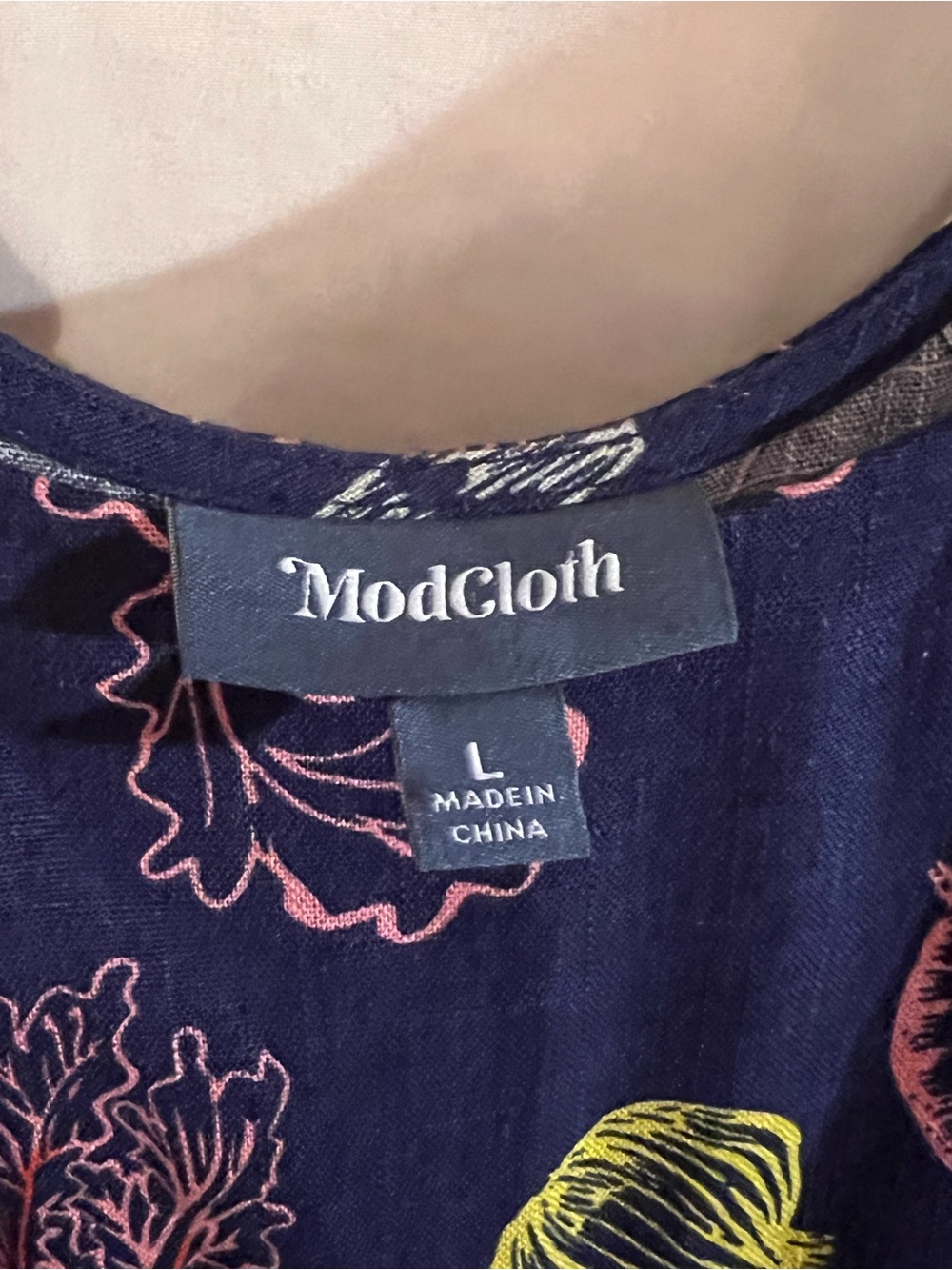 ModCloth Elated All Over Navy Cropped Leg Jumpsuit - Picture 11 of 11